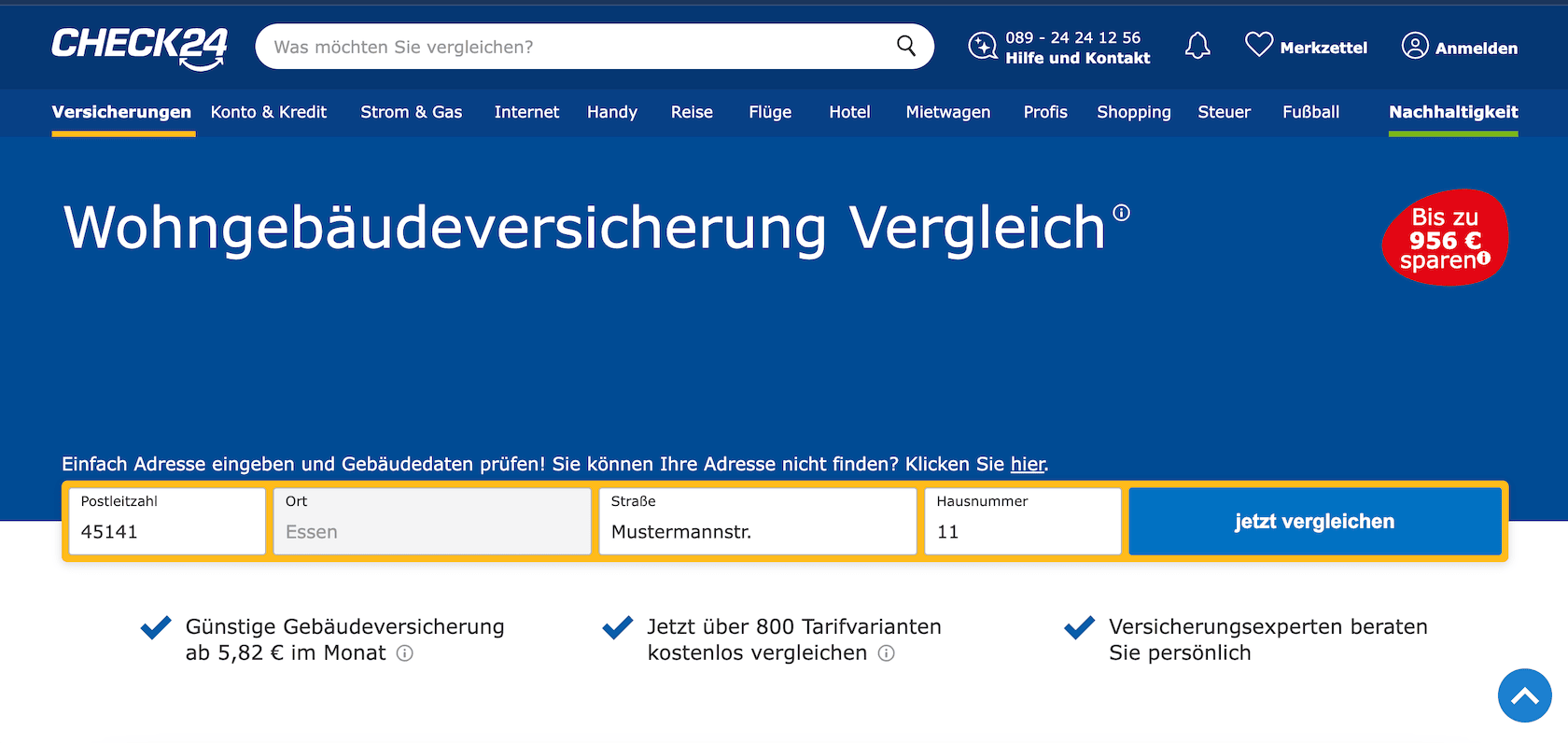 Preisvergleich-Wohngebaeudeversicherung Preisvergleich Wohngebäudeversicherung