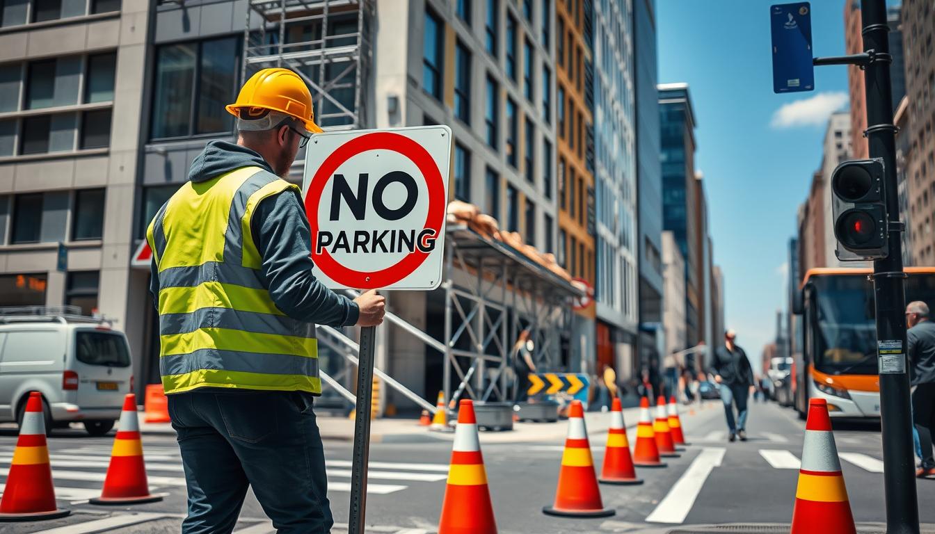 Halteverbot bei Fassadenarbeiten – schnell beantragen