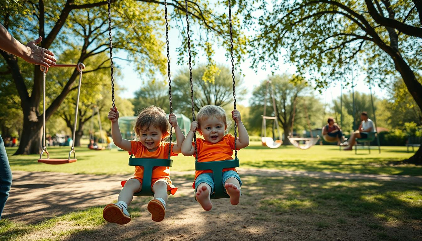 Bequeme Schaukeln für kleine Entdecker